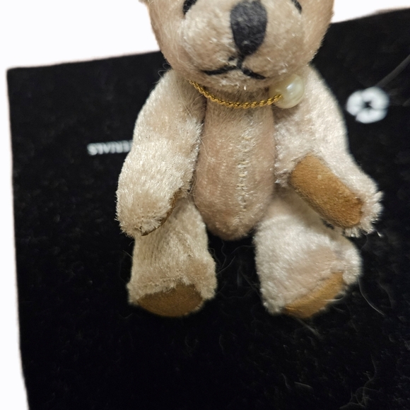 Small-scale Collectors' Item 5-way Jointed Miniature Plush Teddy Bear 2.5" H - Picture 8 of 9
